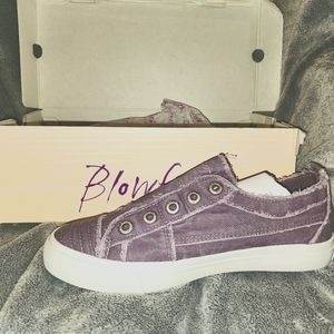 Blowfish - purple canvas shoes, still in box, NEVER WORN